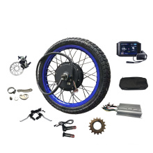 Enduro Bomber blue rims 48-72v5000W electric motorcycle bicycle bike conversion kits with TFT Colorful display